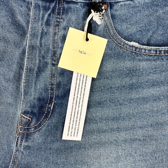 Tgla Denim Shorts Womens Size 30 High-Waisted Frayed Hem Casual Style - Picture 8 of 11